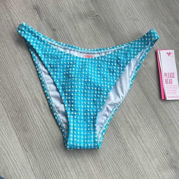 Lilly Pulitzer plaid pico bikini bottom 2 nwt - Picture 2 of 7